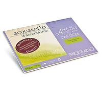 Honsell Fabriano Artistico Acquarello Watercolour Extra Blanc Grain épais 35,5 x 51 cm 15 Feuilles 300 g/m² Papier Aquarelle de qualité supérieure avec 4 côtés collés