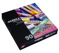 Honsell Jaxell 46090 Lot de 90 pastels d'artiste extra fins dans un étui en carton Couleurs douces Haute brillance Pour artistes, peintres amateurs, écoles, cours d'art et formation