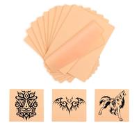 HONSNKS Lot de 10 faux tatouages vierges double face 20,3 x 15,2 cm pour les nouveaux tatoueurs et les professionnels