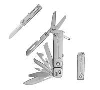 HONZIN Couteau Multifonction, Camping Multi-outils, Outil Multifonction Pliant 13 en 1 en Acier Inoxydable Avec Ciseaux, Scie, Tournevis, Ouvre-boîte, Ouvre-bouteille pour Activités de Plein Air