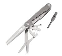 HONZIN Outil Multifonction de Camping 9 en 1, Couteau de Poche Pliant, Outil Multifonction en Acier Inoxydable Avec Ciseaux, Décapsuleur, Coupe-corde, Sifflet pour Survie en Plein Air, Randonnée