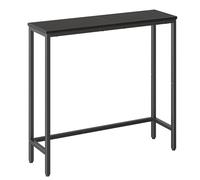 HOOBRO Console Meuble, Table Console Fine, Petite Table de Présentation, Table d’Entrée, Bout de Canapé, Table d'Appoint, pour Couloir, Entrée, Salon, Style Industriel, Noir EBK75XG01