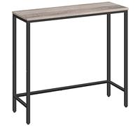 HOOBRO Console Meuble, Table Console Fine, Petite Table de Présentation, Table d’Entrée, Bout de Canapé, Table d'Appoint, pour Couloir, Entrée, Salon, Style Industriel, Grège EBG75XG01