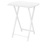 HOOBRO Tables d’Appoint, Bouts de Canapé, Tables Pliables de Style Industriel, Tables-Plateaux de Télévision, Basse Table pour Petit Espace, pour Salon, Chambre, Blanc EWW17BZ01
