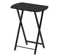 HOOBRO Tables d’Appoint, Bouts de Canapé, Tables Pliables de Style Industriel, Tables-Plateaux de Télévision, Basse Table pour Petit Espace, pour Salon, Chambre, Noir EBK17BZ01
