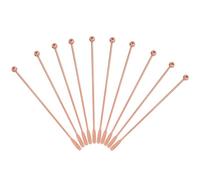 HOODANCOS 10pièces Cuillères à Mélanger Acier Inoxydable Torsadé Rose Doré pour Cocktail Thé Café Agitateurs Élégants pour Bar Maison Restaurant Réutilisable
