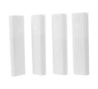 HOODANCOS 4 Pièces Storez Blanc en Plastique Poignée Carrée Petite, Design Moderne et Minimaliste, Économie D'espace et Performance Stable pour Usage Domestique