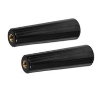 HOODANCOS accessoire de fourchette à griller remplacement de l'outil de rôtisserie, lot de 2, poignée noire, filetage standard M10, 110 mm, isolation pour pique-