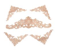 HOODANCOS Applique en Bois Khaki Style Européen Classique, Facile à Installer et Pratique, Lot de 5 Pièces pour Décoration Élégante de Fenêtres et Portes Chez Soi