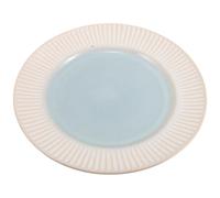 HOODANCOS Assiette Plate Ronde en Céramique pour Service de Steak et Décoration, Design Simple et Minimaliste, pour Repas à Domicile ou Restaurant