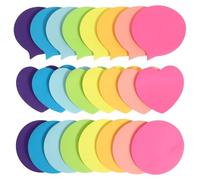 HOODANCOS Blocs-notes Autocollants Colorés Mini Carnets Décoratifs 30 Feuilles Papier Adhésif Résistant pour Garçon et Filles pour Apprentissage et Fournitures Scolaires