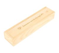 HOODANCOS Boîte à Souvenirs en Bois Beige avec Couvercle pour Conserver Test de Grossesse et Dents de Bébé, Coffret Élégant pour Nouvelle Maman en Chambre de Bébé