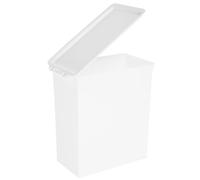 HOODANCOS Boîte de Rangement pour Lessive Poudre Blanche en Plastique, Grosse Capacité, Multi-fonctionnelle Couvercle, pour Organiser Articles Divers la Buanderie