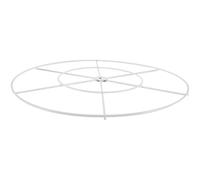HOODANCOS Cercle en Métal Blanc de 40 Cm pour Décoration de Mariage, Cadre de Draperie de Plafond Résistant aux Dommages, Design Unique pour Célébrations et Fêtes