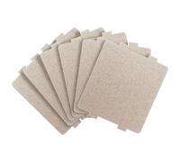 HOODANCOS Couvercle en Résine en Mica Argenté de Guide D'ondes Micro-ondes pour Prolonger la Durée de Vie du Four Micro-ondes 6pcs, Isolation Haute Température