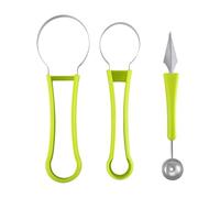 HOODANCOS Cuillère à Fruits Outil de Découpe Pratique pour Salade de Fruits en Acier Inoxydable et Pp Facile à Nettoyer Set 1 Pièce Vert Cuisine