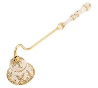 HOODANCOS Éteignoir à Bougie Manche Long Léger Vintage Outil Élégant en Alliage de Zinc Or pour Bougies Chauffe-Plat et Bougies en Pot