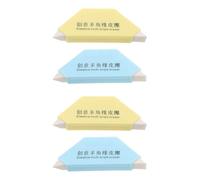 HOODANCOS Gomme à Dessin pour Croquis 4pcs en Caoutchouc et Plastique, Gomme Mie de Précise, Efface sans Abîmer le Papier, pour Cours D'art Sketching