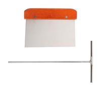 HOODANCOS Kit Ustensiles à Crêpes en Acier Inoxydable 2 Pièces Design Ergonomique et Structure Simple pour Food Store et Stand à Crêpes Pratique et Créatif