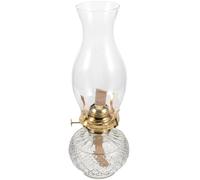 HOODANCOS Lanterne à Huile en Verre Vintage Décorative, Lampe à Pétrole Rétro Élégante pour Cheminée, Facile à Nettoyer, Ambiance Chaleureuse et Décorative