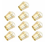 HOODANCOS Lot de 10 Mini Seaux à Bonbons en Plastique Doré Conteneurs de Stockage pour Collations Supports de Rangement pour Fête et Mariage Emballage Créatif pour Fournitures de Fête