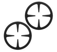 HOODANCOS Lot de 2 Supports pour Cafetière Italienne en Fer Noir Anneaux Antidérapants de 15 CM pour Cuisinière à Gaz Support Stable et Résistant à la Chaleur Cuisine Domestique et