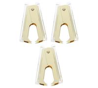 HOODANCOS Lot de 3 Extracteurs D'agrafes Dorés en Acrylique et Fer, Légers et Efficaces, Design Moderne pour Bureau, École et Activités Scolaires