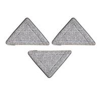 HOODANCOS Lot de 3 Recharges de Lingettes Triangulaires en 25X20X20 CM pour Balai à Franges, Réutilisables et Lavables, Nettoyage Sols Cuisine