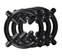 HOODANCOS Lot De 3 Supports De Cuisinière à Gaz En Fer Noir, Support Stable Et Résistant à La Chaleur, Dessous De Plat Pour Cafetière Moka, Compatible Ustensiles Cuisine, Usage Quotidien En Maison
