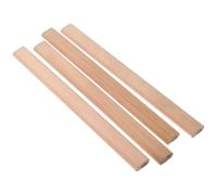 HOODANCOS Lot de 4 Crayons de Charpentier en Bois Beige Robustes pour Construction, Outils de Marquage Solide Améliorant L'efficacité Chantier