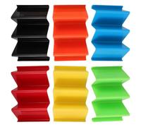 HOODANCOS Lot de 6 Porte-tacos en Plastique Structure Robuste et Design Stable, Compact et Portable, Cuisine et Repas Burritos et Tortillas de Maïs