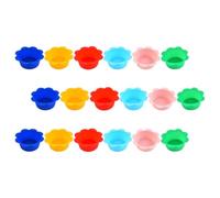 HOODANCOS Moules à Muffins Supports à Cupcakes en Silicone Réutilisables Lot de 18 de Fleur Antiadhésifs Adaptés aux Moules à Muffins pour Cuisson Four