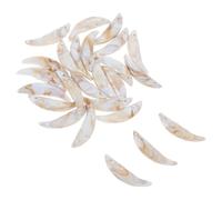 HOODANCOS Pendentifs de Dent de Loup en Plastique 25 Pièces pour Bracelets et Colliers de Protection Légers Style Vintage pour Hommes et Femmes