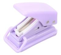 HOODANCOS Perforatrice à 1 Trou Structure Simple et Forte Puissance de Pénétration en ABS Couleur Violet pour Carton et Étiquettes pour Usage Scolaire et Domestique
