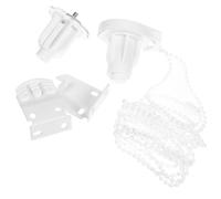 HOODANCOS Pièces détachées pour Stores enrouleurs, chaînes de Perles pour Stores enrouleurs, Embrayage pour Store Enrouleur 38 MM en Pom, Blanc, 1 Set, mécanisme léger, Fonctionnement