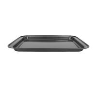 HOODANCOS Plaque de Cuisson Rectangulaire Distribution Uniforme Chaleur Antiadhésive en Acier Carbone Noir pour Pâtisserie et Cuisson pour Pizza et Cookies en Famille