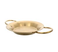 HOODANCOS Plateau à Fruits de Mer Coréen en Acier Inoxydable avec Double Poignée, Plat de Four Épais Polyvalent pour Servir Fruits de Mer et Rôtis, Design Moderne Élégant