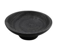 HOODANCOS Plateau de Service en Bois Vintage Pied Surélevé, Robuste et Élégant pour Présentation de Fruits, Décoration de Table la Maison ou Hôtels