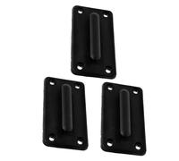 HOODANCOS Récepteur Mural en Abs pour Ceinture de Sécurité Rétractable, Lot de 3 Pièces, Design Moderne Noir, pour Contrôle de Foule en Magasin ou Événements