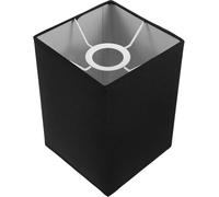 HOODANCOS Remplacement D'abat-jour de Lampe de Chevet Noir en Tissu 7.87x5.51x5.51in, Abat-jour Rectangulaire pour Lampes de Sol E27, Adapté aux Ambiances Salon et Salle à Manger