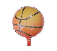 HOODANCOS Réutilisables Lot de 12 Ballons en Aluminium Forme Ballon de Basket 18 Pouces Anniversaire et Shower Décorations de Fête pour