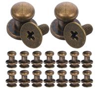 HOODANCOS Sets de Mini Boutons Installation Facile et Résistance à L'usure Lot de 20 en Alliage de Zinc Or Antique pour Tiroirs et Boîtes à Bijoux Rénovation de Meubles