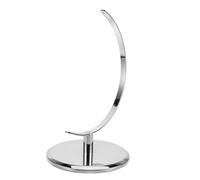 HOODANCOS Socle de Globe Terrestre 25cm en Plastique Argenté, Pièce | Compatible Diverses Marques, pour Bureau et Maison, Observation Facile, Remplacement DIY