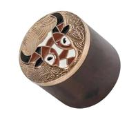 HOODANCOS Support de Couvercle de Théière en Bois Support Décoratif Créatif Motif Tête de Bœuf pour Couvercles de Thé Maison Restaurant