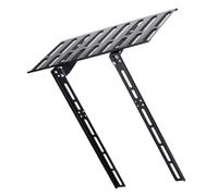 HOODANCOS Support Installation sans Perçage en Acier Laminé à Froid Mural Noir Étagère Flottante Multifonction pour Organiser Câbles et Appareils Électroniques pour Routeur TV
