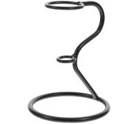 HOODANCOS Support pour Cornet Glacé en Fer Noir avec Structure Stable pour Présentation de Cônes lors de Pique-niques