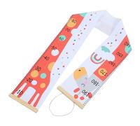 HOODANCOS Toise Murale en Bois et Toile Imprimé Animaux Cartoon Mesure Taille Garçon et Filles Accessoire Photo Toise à Accrocher Mur pour Chambre Bébé Rose Girafe