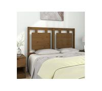 vidaXL Tête de lit Marron miel Bois massif de pin 125,5 x 4 x 100 cm