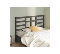vidaXL Tête de lit Gris 146x4x104 cm Bois massif de pin