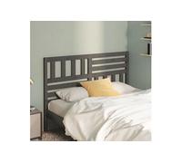 vidaXL Tête de lit Gris 156x4x100 cm Bois massif de pin